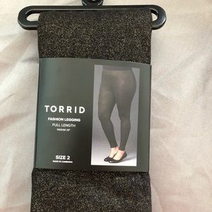 Torrid black with gold leggings